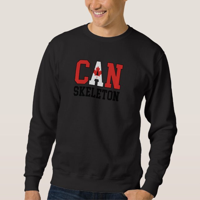 Musher Canada Drapeau Can Skeleton Pullover (Devant)