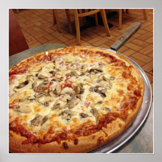 Mushroom Pizza Poster (Devant)