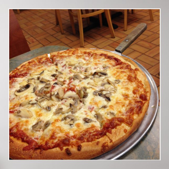 Mushroom Pizza Poster (Devant)