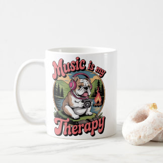 Music Is My Therapy Ceramic Mug