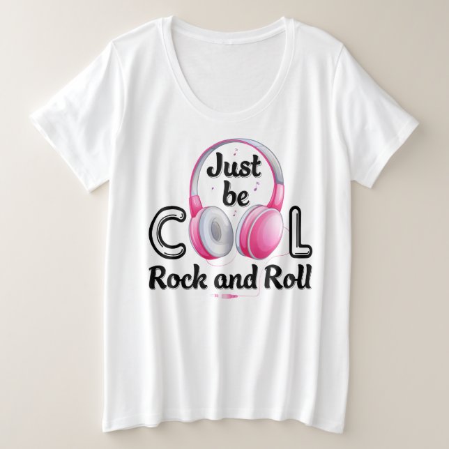 Music Lover Just Be Cool Rock and Roll (Design devant)