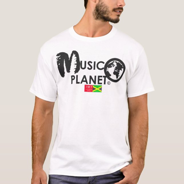 MUSIC PLANET nouveau T-shirt masculin de base (Devant)