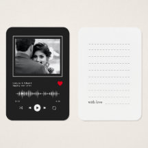 Music Player Mariage Livre d'invité/ Cartes de sig