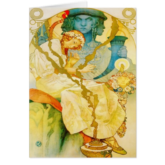 Musical Art Nouveau Feminine Vintage (Devant)