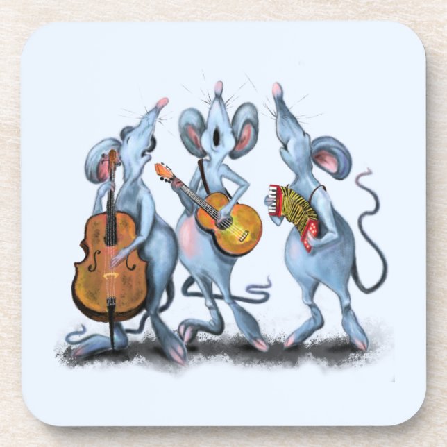 Musical Mouses Funny Dessous de verre (Devant)