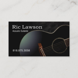 Musicien acoustique de guitariste - carte