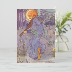 Musicien d'ange jouant un violon, musique Vintage