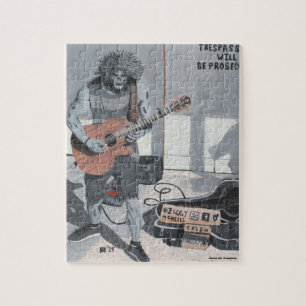 Musicien de guitare Zombie Petit Imaginaire Puzzle