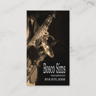 Musicien de saxophoniste pour la carte d'industrie