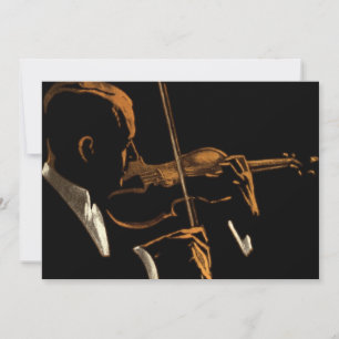 Musicien Vintage, Violoniste Jouant de la Musique 