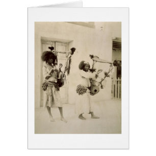 Musiciens de Nubian (photo de sépia)