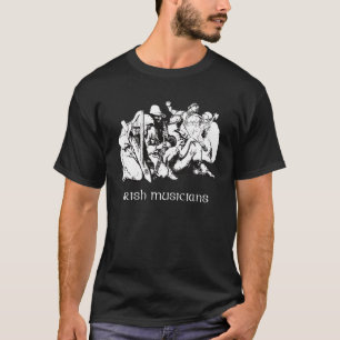Musiciens irlandais - T-shirt noir