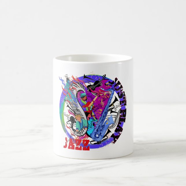 Musiciens Jazz Festival Musique Art Mug de Juleez (Centre)