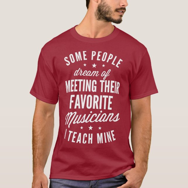 Musiciens préférés J'Enseigne Mine T-shirt Musique (Devant)
