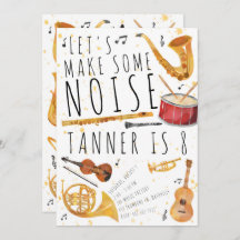 Musique Anniversaire Invitation