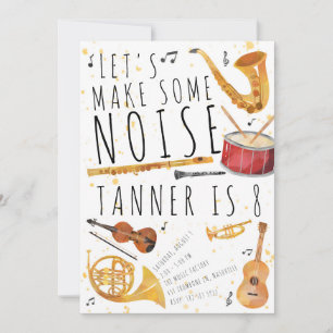 Musique Anniversaire Invitation de fête - Faire du