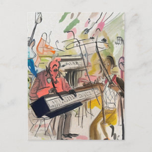 Musique - Carte de postale d'art abstrait