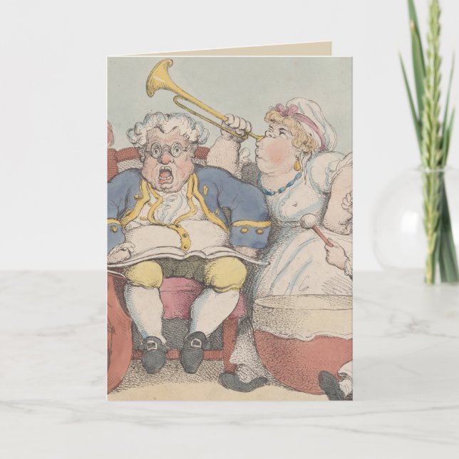 Musique - Carte de vœux pliée (Devant)
