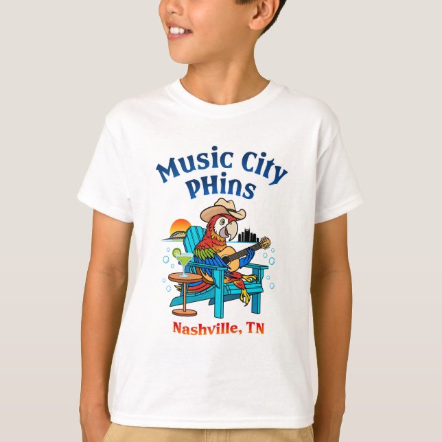 Musique City Phins Vidéo pour enfants T-shirt (Devant)