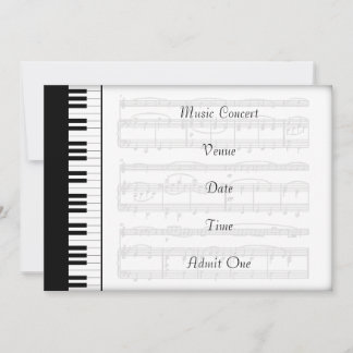 Musique Concert Admission Billet Piano Thème