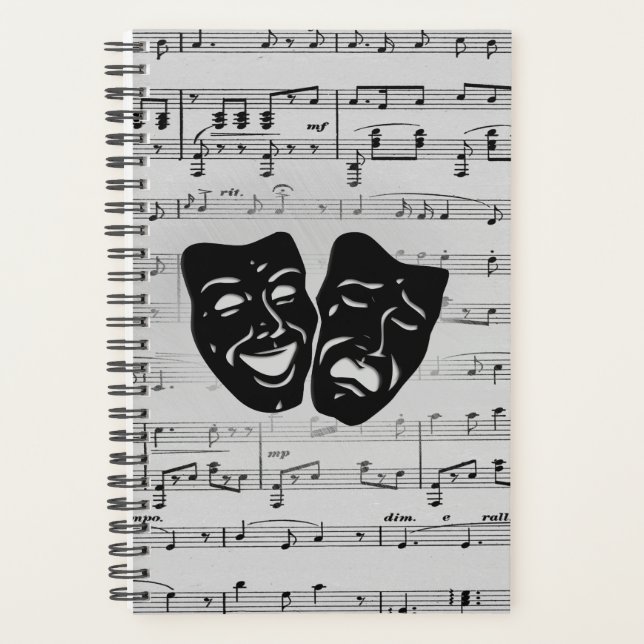 Musique d'argent et masques de théâtre (Devant)