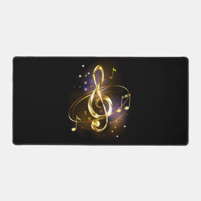 Musique de clé de sol en or (Recto)