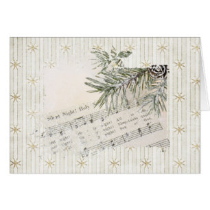 Musique de Noël avec des flocons d'or