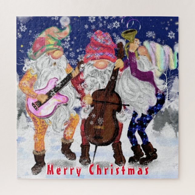 Musique de Noël Gnomes Puzzle (Vertical)