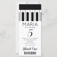 Musique de piano mignonne  Invitation de fête de s