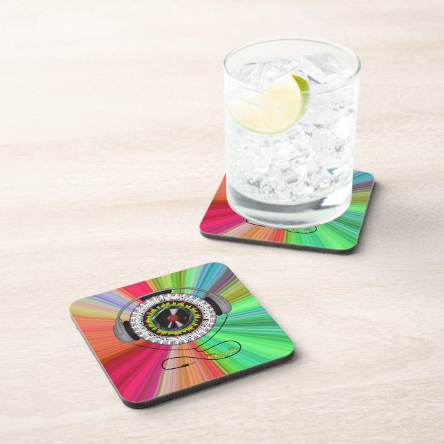 Musique de vie Dessous de verre Carré (Côté Droit)