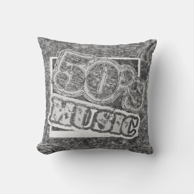 Musique des années 50 vintage - Coussin (Recto)