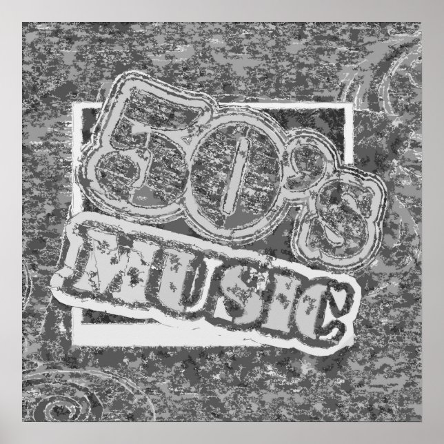 Musique des années 50 vintage - Poster (Devant)