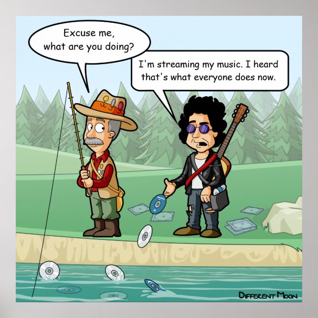 Musique Diffusion Funny Pun Poster (Devant)