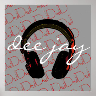 musique DJ casque déco mur