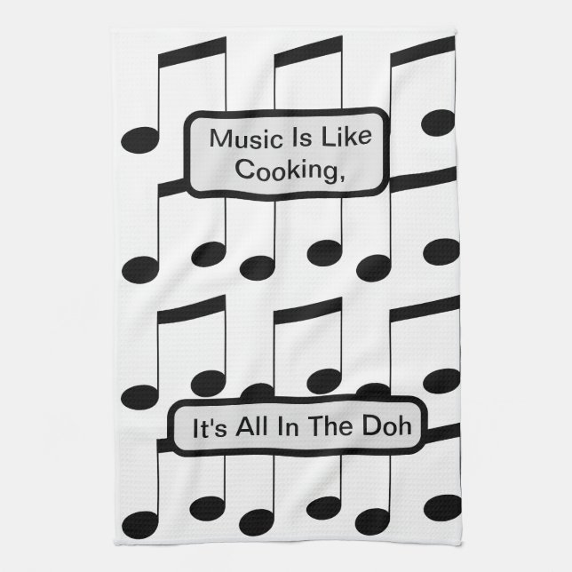 Musique Drôle, Comme Cuisine, Serviette De Thé (Vertical)