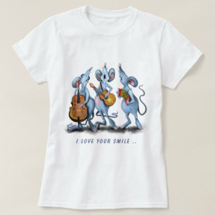 Musique drôle T-Shirt Mouse Band - Texte personnal