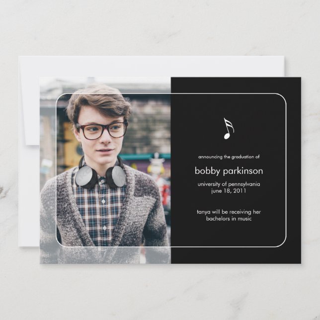 Musique Faire-part majeure (Devant)