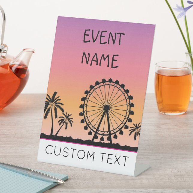 Musique Festival Pedestal Table ou signe alimentai (In SItu)