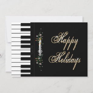 Musique Fêtes Invitations - Piano - Musical