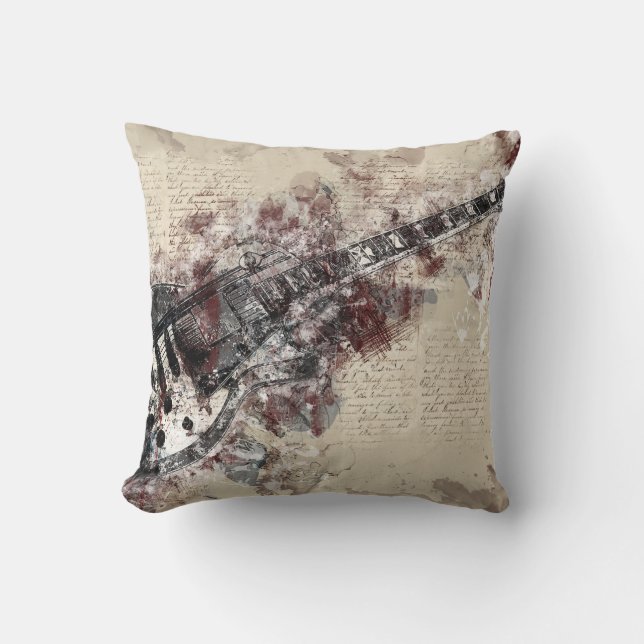 Musique Grunge Coussin décoratif (Recto)