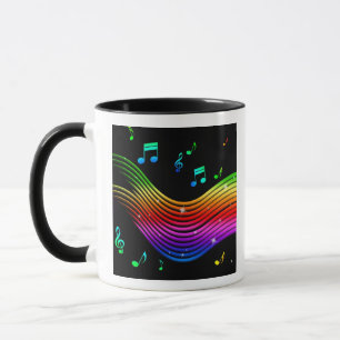 Musique Illustration monogramme personnalisé mugs