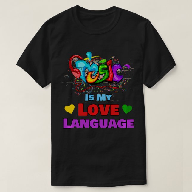 Musique Is My Love Langue Amour Musique Pullover 1 (Design devant)