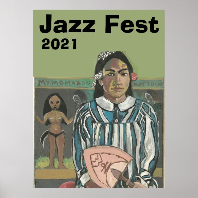 Musique jazz après Poster de Gauguin (Devant)