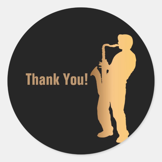 musique jazz, merci les stickers (Devant)