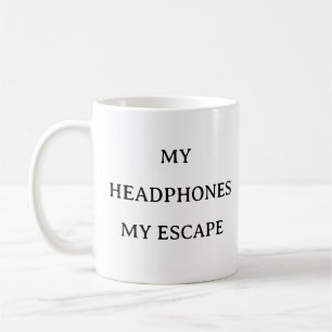 Musique Lover Mug - Les écouteurs sont mon évasion