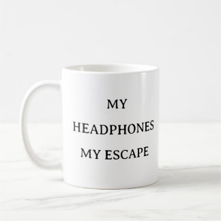 Musique Lover Mug - Les écouteurs sont mon évasion