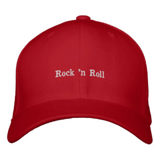 Musique Mashup rock n roll rouge Casquette brodé