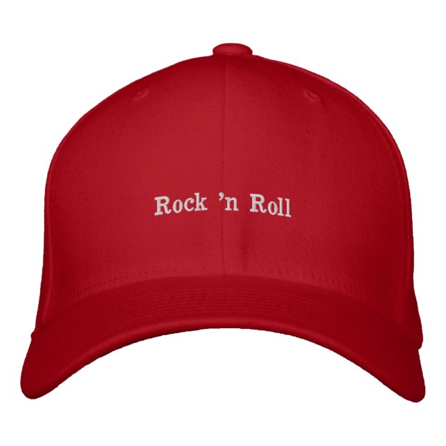 Musique Mashup rock n roll rouge Casquette brodé (Devant)