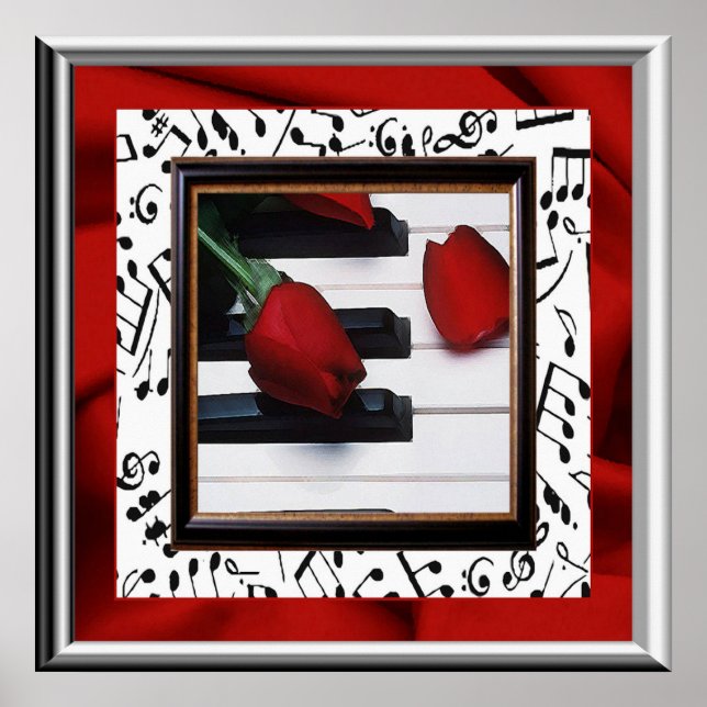Musique mélancolique et affiche Rose (Devant)
