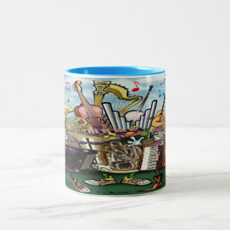 Musique Mug café à deux tons